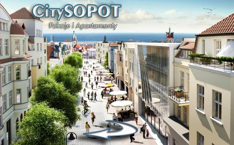 City Sopot Pokoje I Apartamenty Na Deptaku Exterior photo